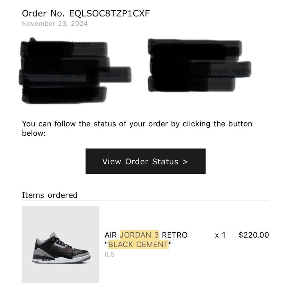 Jordan 3 “Black Cement” - Picture 10 of 10